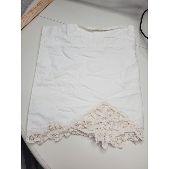 The Unbranded Brand Other - Battenburg Lace Cream Curtain Valance